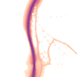 Daytime road noise heatmap for TR4 9BU