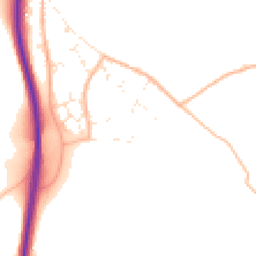 Daytime road noise heatmap for TR4 9BW