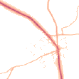 Daytime road noise heatmap for TR4 9BZ