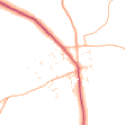 Daytime road noise heatmap for TR4 9DA