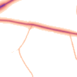 Daytime road noise heatmap for TR4 9DL