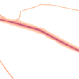 Daytime road noise heatmap for TR4 9DP
