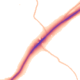 Daytime road noise heatmap for TR4 9DQ