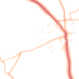 Daytime road noise heatmap for TR4 9DX