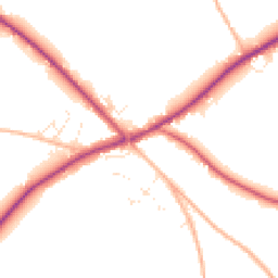 Daytime road noise heatmap for TR4 9EQ
