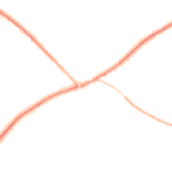 Night-time road noise heatmap for TR4 9EQ