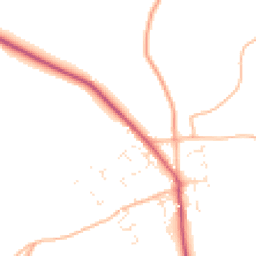 Daytime road noise heatmap for TR4 9EY