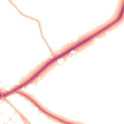 Daytime road noise heatmap for TR4 9FF