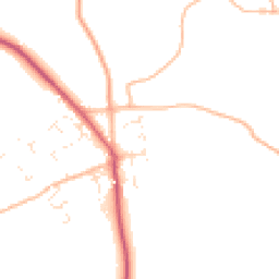 Daytime road noise heatmap for TR4 9FJ