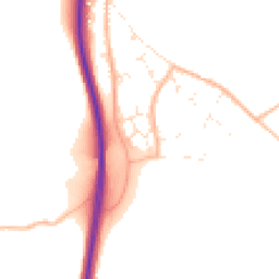 Daytime road noise heatmap for TR4 9FW