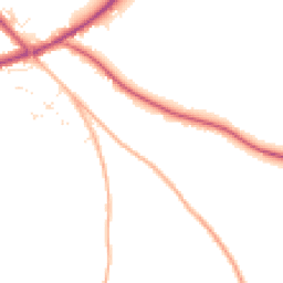 Daytime road noise heatmap for TR4 9GD