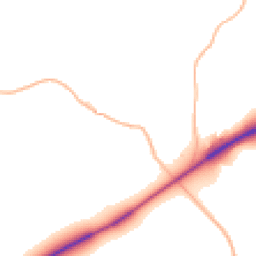 Daytime road noise heatmap for TR4 9HG