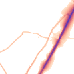 Daytime road noise heatmap for TR4 9HL