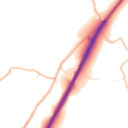 Daytime road noise heatmap for TR4 9HU