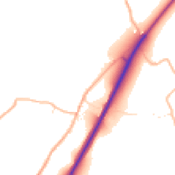 Daytime road noise heatmap for TR4 9HY
