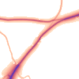 Daytime road noise heatmap for TR4 9JB