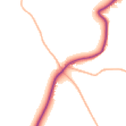 Daytime road noise heatmap for TR4 9LQ