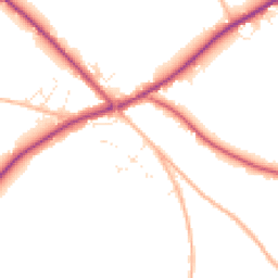 Daytime road noise heatmap for TR4 9PY