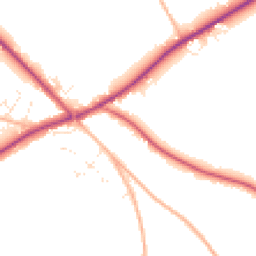 Daytime road noise heatmap for TR4 9QE