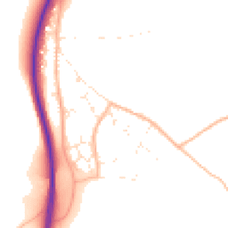 Daytime road noise heatmap for TR4 9RB