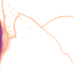 Daytime road noise heatmap for TR4 9RF