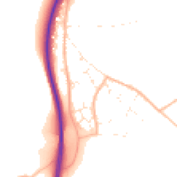 Daytime road noise heatmap for TR4 9RH