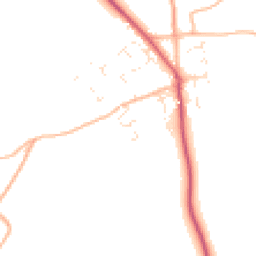 Daytime road noise heatmap for TR4 9RR