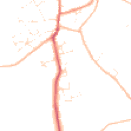 Daytime road noise heatmap for TR5 0AF