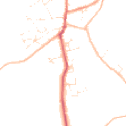 Daytime road noise heatmap for TR5 0LA
