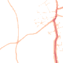 Daytime road noise heatmap for TR5 0NX