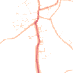 Daytime road noise heatmap for TR5 0NZ