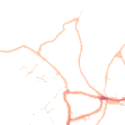 Daytime road noise heatmap for TR5 0SR