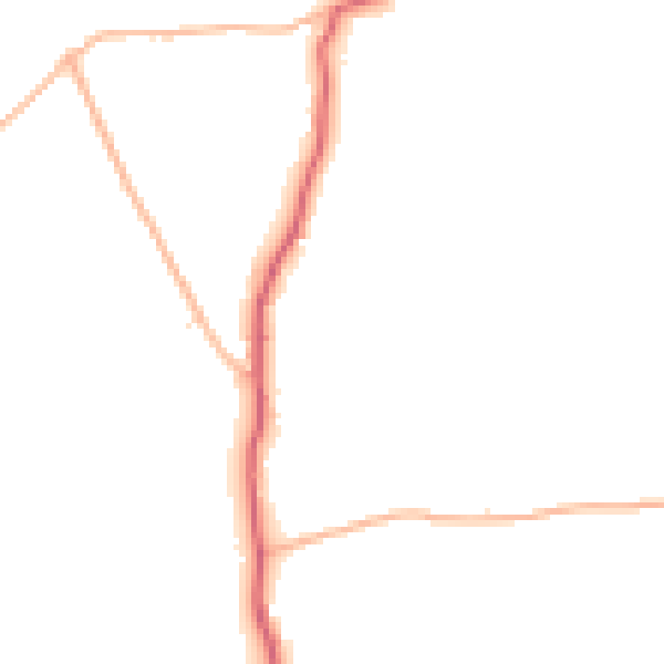 Daytime road noise heatmap for TR5 0XY