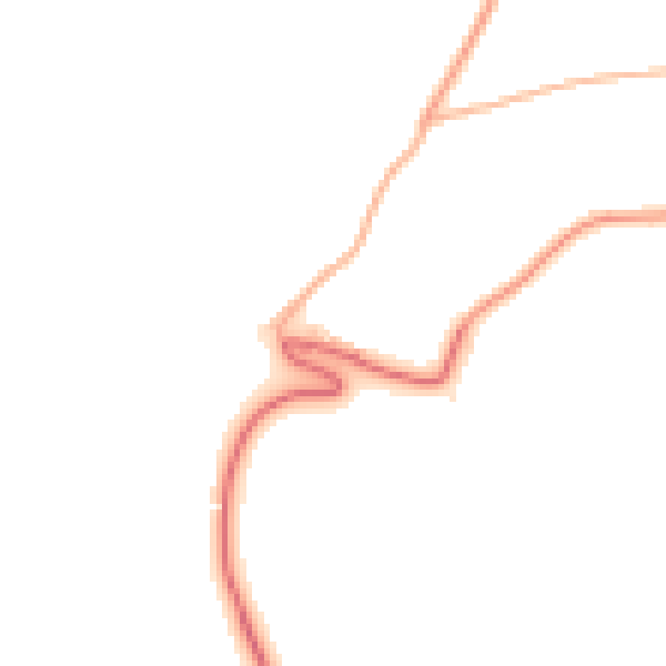 Daytime road noise heatmap for TR8 4AB
