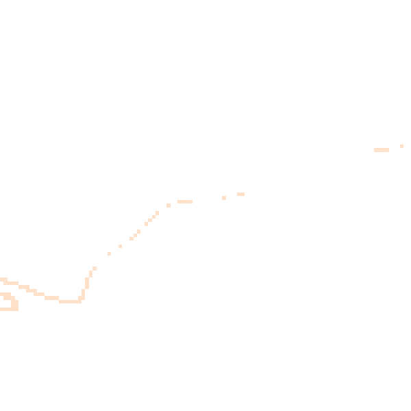 Night-time road noise heatmap for TR8 4AD