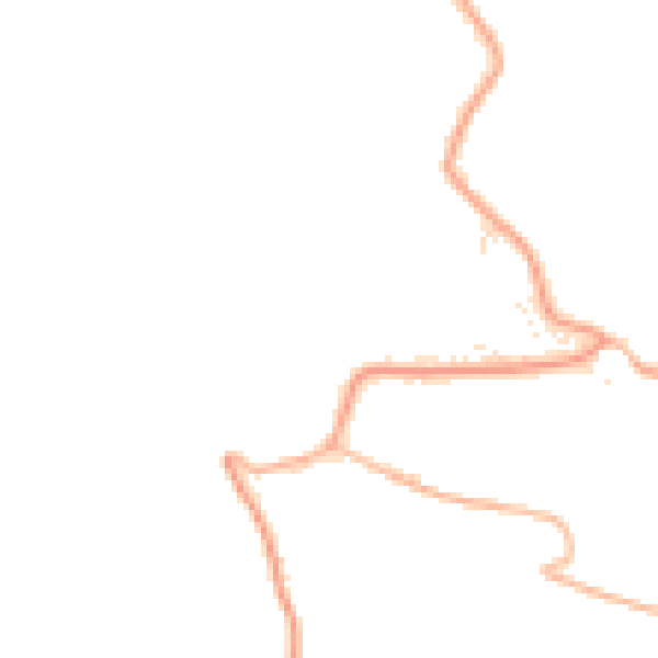 Daytime road noise heatmap for TR8 4BL