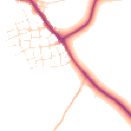 Daytime road noise heatmap for TR8 4FT