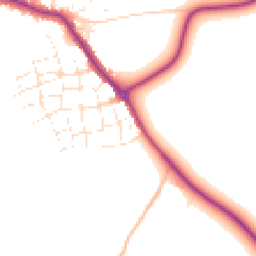 Daytime road noise heatmap for TR8 4FU