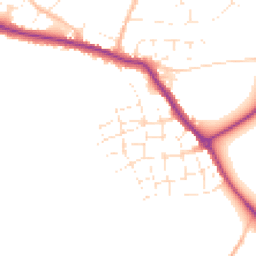 Daytime road noise heatmap for TR8 4GZ