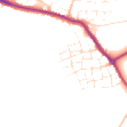 Daytime road noise heatmap for TR8 4HL