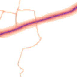 Daytime road noise heatmap for TR8 4JT