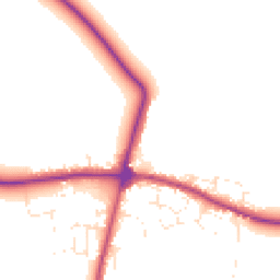 Daytime road noise heatmap for TR8 4LA