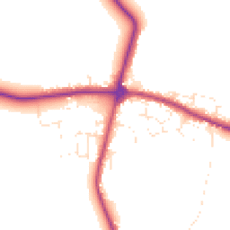Daytime road noise heatmap for TR8 4LE
