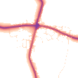 Daytime road noise heatmap for TR8 4LF