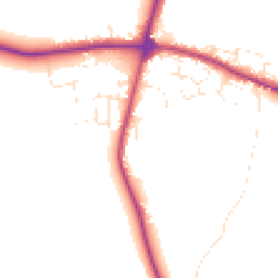 Daytime road noise heatmap for TR8 4LG