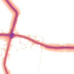 Daytime road noise heatmap for TR8 4LH