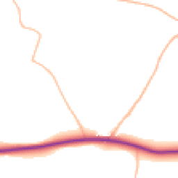 Daytime road noise heatmap for TR8 4NA