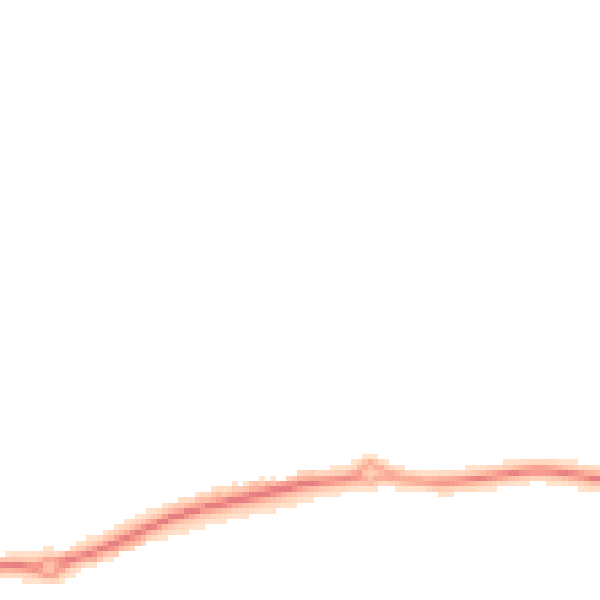 Night-time road noise heatmap for TR8 4NN