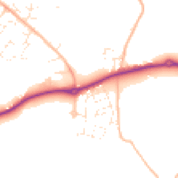 Daytime road noise heatmap for TR8 4QB