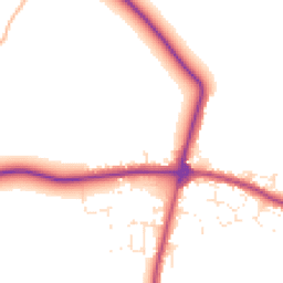 Daytime road noise heatmap for TR8 4QG